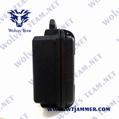 25W Suitcase Uav Anti Drone Jammers WIFI 2.4G 5.8G GPS Drone Scrambler