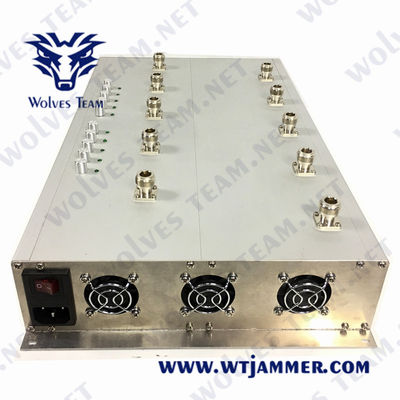 CDMA GSM 5G LTE  Mobile Phone Jammer 50m Lojack VHF UHF Jammer