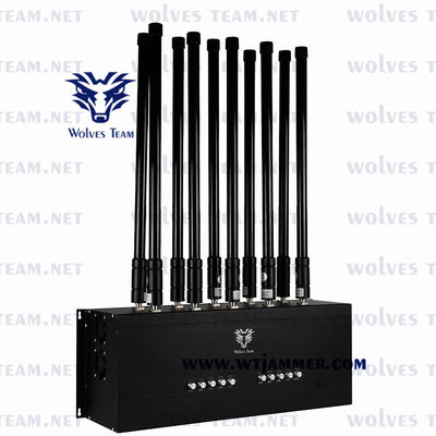 10 Bands GSM CDMA Portable Mobile Jammer WIFI GPS Lojack Signal Jammer
