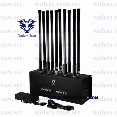 10 Bands GSM CDMA Portable Mobile Jammer WIFI GPS Lojack Signal Jammer