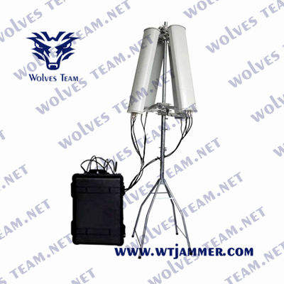 UMTS WCDMA Pelican IP65 VHF UHF Jammer 900W For Military VIP Vehicle Convoy
