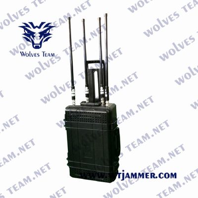 UMTS WCDMA Pelican IP65 VHF UHF Jammer 900W For Military VIP Vehicle Convoy