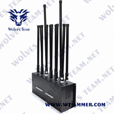 GSM DCS 3G 4G Lojack Mobile Signal Blocker 60W WIFI GPS RF Jammer