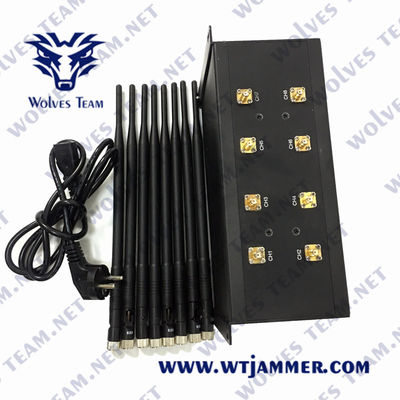 50m GSM WiFi CDMA Lojack Mobile Phone Jammer 80W UHF VHF