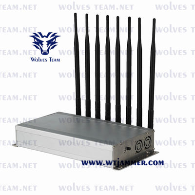40W GSM LTE 5G Mobile Phone Jammer Lojack VHF UHF Signal Blocker