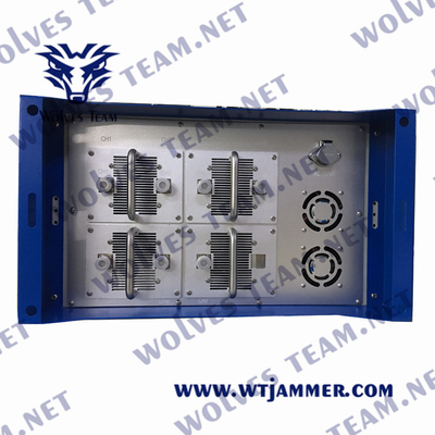 2500m WIFI GPS GSM RF Signal Drone Jammer 600W Waterproof Military