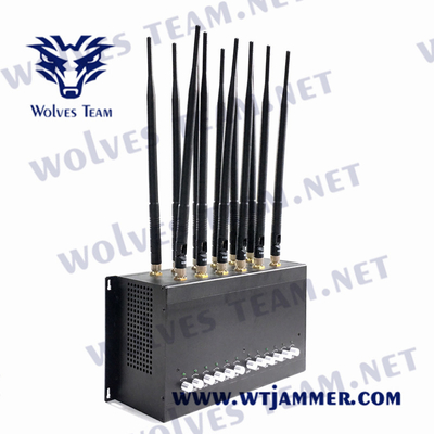 CDMA 24W Mobile Phone Blocker Jammer 12 Antennas DCS GSM GPS WIFI