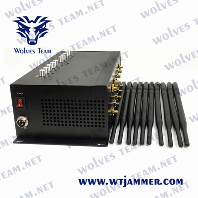 90W Cell Phone Jammer 3G DCS PHS 4G 5G Jammer CDMA GSM With AC Adapter
