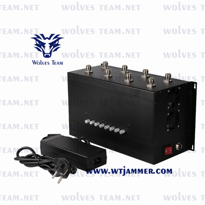 CDMA GSM WiFi Lojack signal Jammer 80m 10W UHF VHF  3G 4G 5G