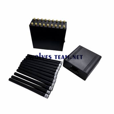 Handheld 18 antennas 18W cell phone GSM 3G 4G 5G jammer RF signal Blocker Wifi GPS uhf vhf Jammer up to 30 meters