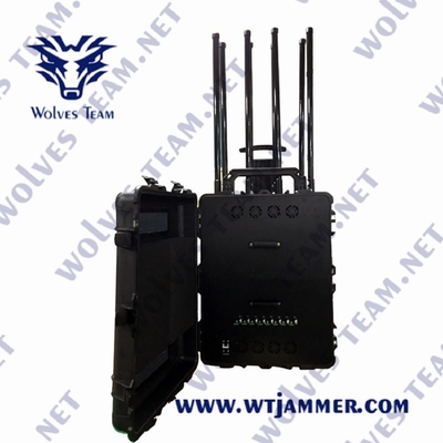 300W CDMA Portable Signal Jammer 5.8G GPS 3G 4G 5G GSM WIFI For EOD
