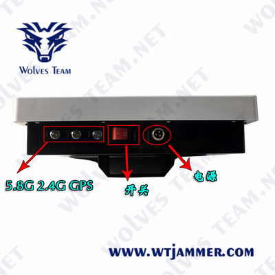 2.4G GPS Anti Drone Jammers 3 Bands AC220V Outdoor Waterproof