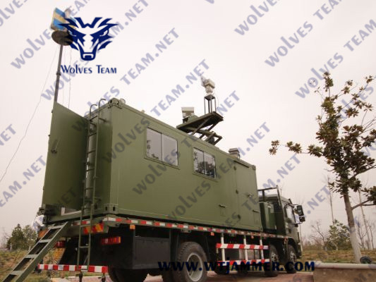 Omni Antenna 2500 Meters IED Bomb Jammer 0.24m/S GPS RF Jammer