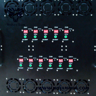 AC220V 1000W Military GPS Jammer GSM CDMA 3G 4G WIFI 2.4G 5.8G