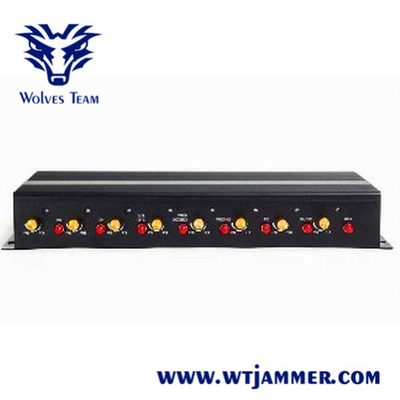 GSM WIFI Wireless Signal Jammer DCS PHS 16W  Portable Aluminum Box