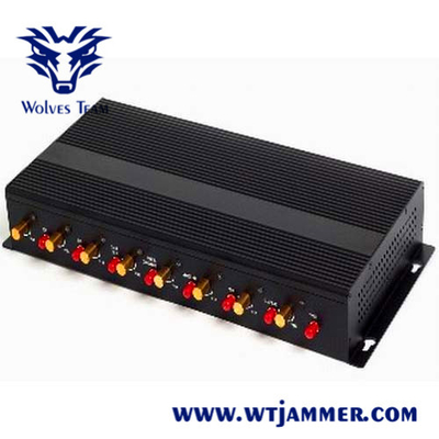 GSM WIFI Wireless Signal Jammer DCS PHS 16W  Portable Aluminum Box