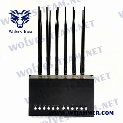 GSM CDMA 240VAC Lojack Jammer 12 Band VHF UHF 24W For Cell Phone
