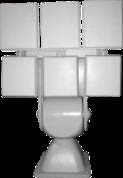 Omni Antenna IP65 IED Bomb Jammer 2500 Meters For Heating Ventilation