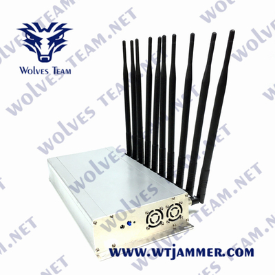 CDMA GSM Cellular Signal Jammer 10W UHF VHF 3G 4G 5G 240VAC WiFi
