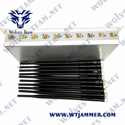 CDMA GSM Cellular Signal Jammer 10W UHF VHF 3G 4G 5G 240VAC WiFi