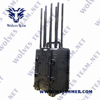 20-3600Mhz Cell Phone Signal Jammer DCS PCS Waterproof 500W