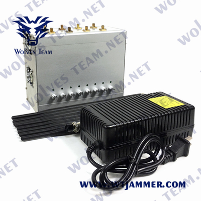 CDMA GSM Lojack Signal Jammer UHF VHF 2G 3G 4G 5G 80W 240VAC