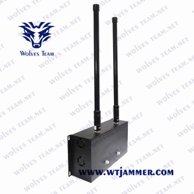 Omni Directional Antennas Wifi Jammer 30m 2.4g 5.8g Metal Enclosure