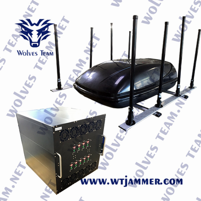 GSM PCS Vehicle Signal Jammer 3G 4G 5G WIFI GPS VHF UHF 500W CDMA