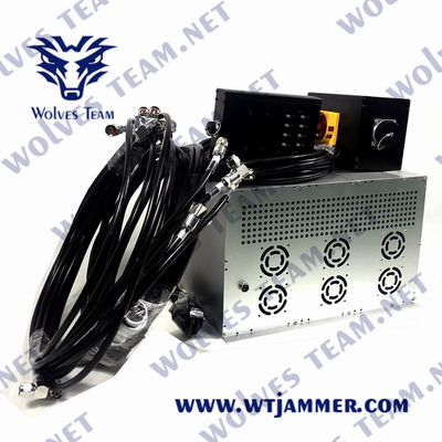 PCS DCS 500W GSM Wifi Signal Jammer 500 Meters VHF UHF