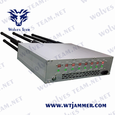CDMA GSM Mobile Phone Jammer DCS 3G 4G 5G 240VAC 100m Lojack