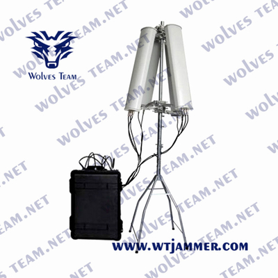 5000 Meters Anti Drone Jammers 150W GPS Signal Uav Drone Jammer