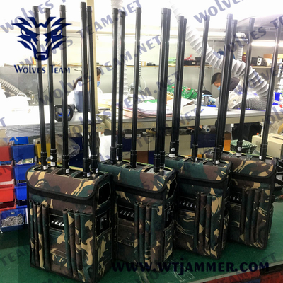 80 Watt Cell Phone Backpack Jammer GSM Lojack WIFI GPS 3G 4G 5G 150m