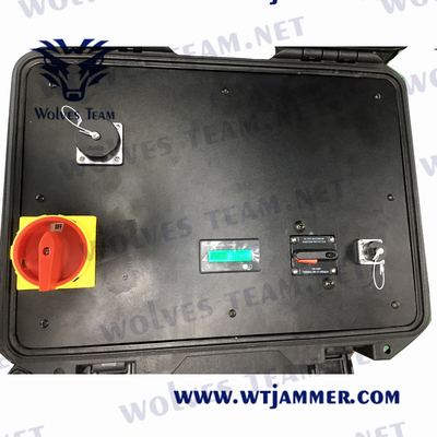 Portable GSM Mobile Phone Jammer 500W 3G 4G 5G Spare Battery CDMA