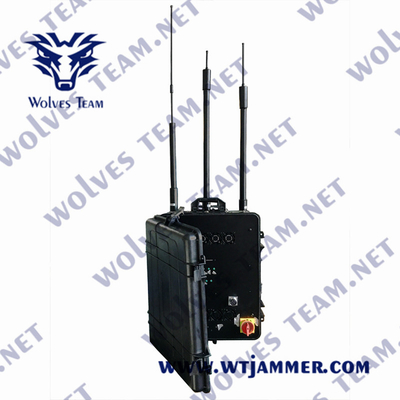Aluminum Alloy Portable Wifi Jammer PAL NTSC 2.4g 300W For Cell Phone