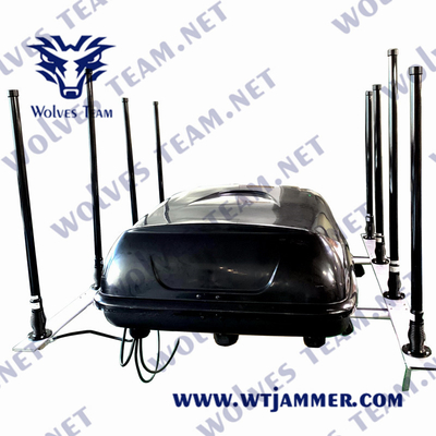 High Power GSM PCS 3G 4G 5G Jammer Military 600 Watt Vehicle Signal Jammer