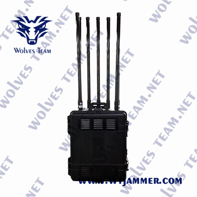 5g Outdoor Bomb 500m Portable Signal Jammer 500 Watt
