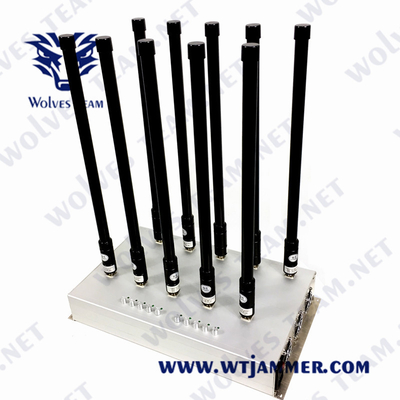 Adjustment 12 Antenna Cell Phone Signal Jammer 2g 3g 4g 5g Wifi 5.8g