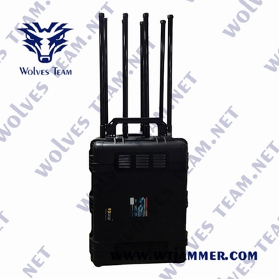 Waterproof Drone Signal Jammer 2000m High Power For GPS WiFi 2.4G 5.8g