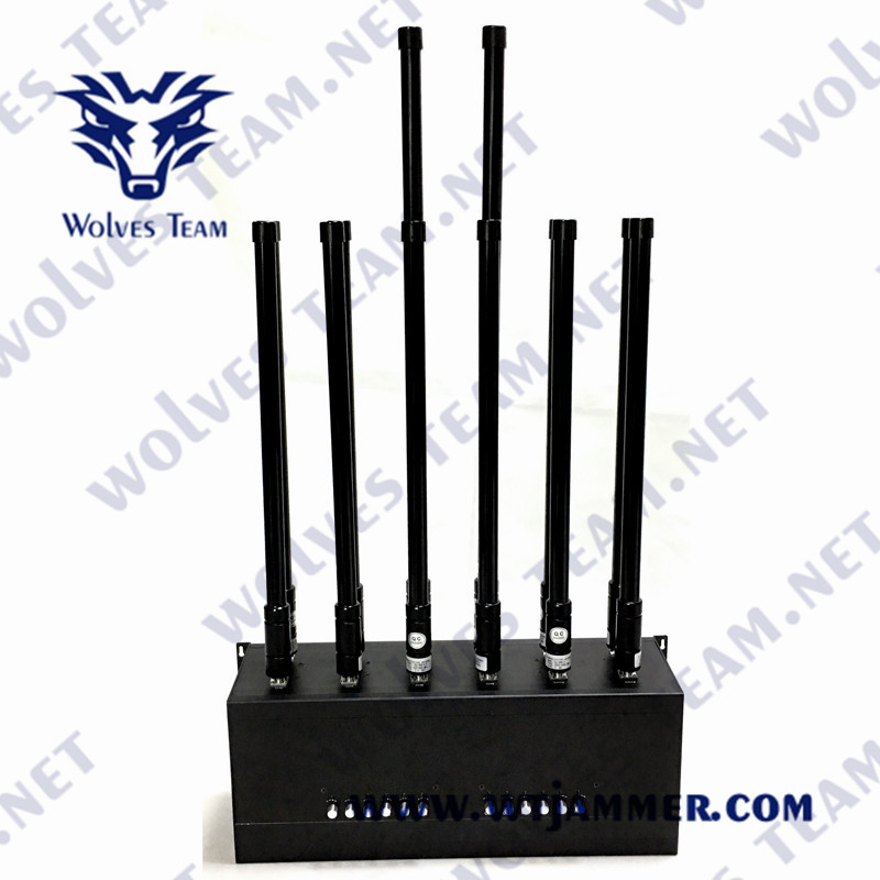 GSM PCS DCS CDMA 3G 4G 5G Cell Phone Signal Jammer High Power Built In Battery