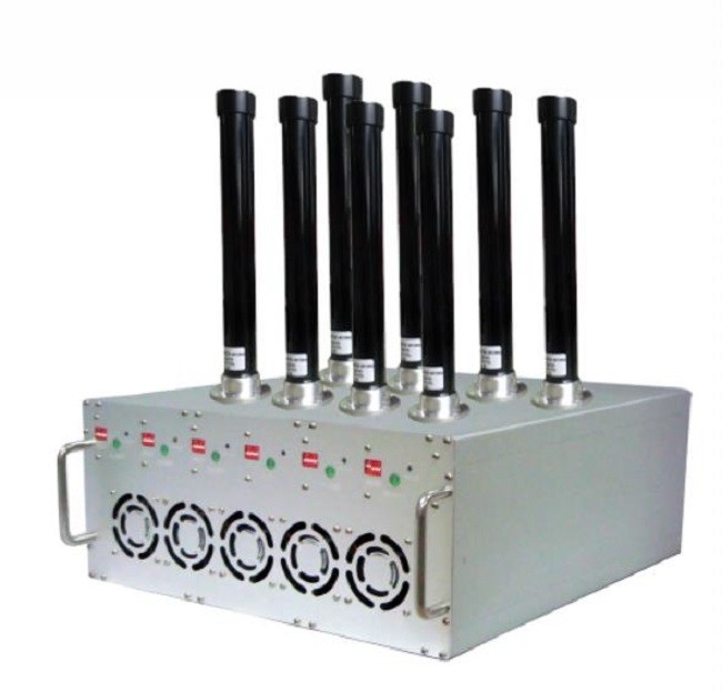240W 8 Bands Indoor 2G 3G 4G 5G WIFI Signal Jammer Extra Lithium Polymer Battery