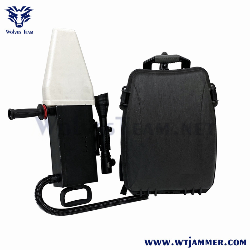 WIFI2.4G WIFI5.8G GPS Drone Anti Jammer Handheld Backpack Gun Type