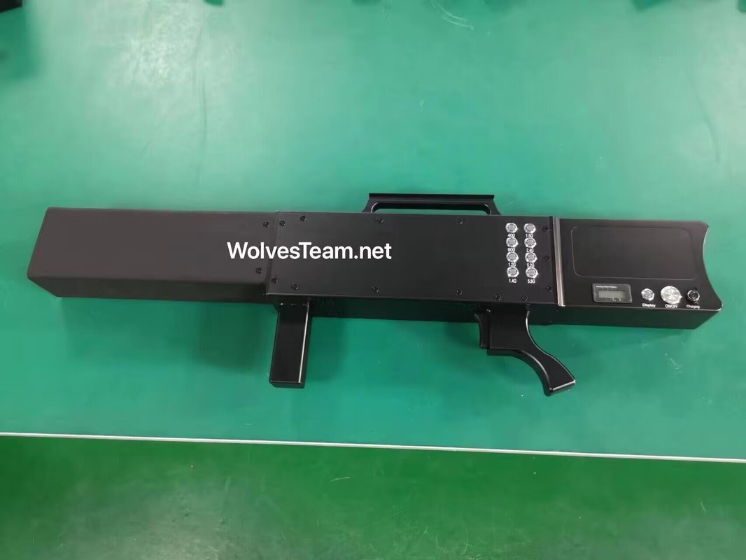 GPS WIFI 2.4G 5.2G 5.8G Anti Drone Jammers Gun Shape 4000 Meters