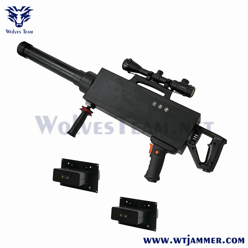 Handheld 4000m GPS Anti Jamming Security Defense Gun Type Drone Jammer