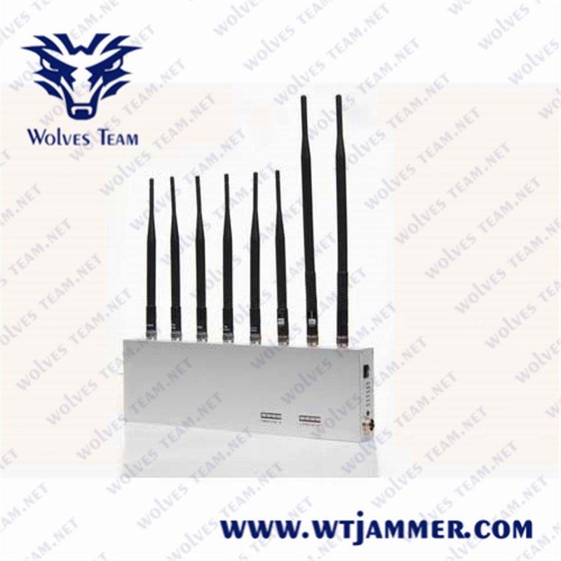 8 Antennas 8 Band All Signal Jammer Block 3g 4g Gps Wifi 2.4g Blocker