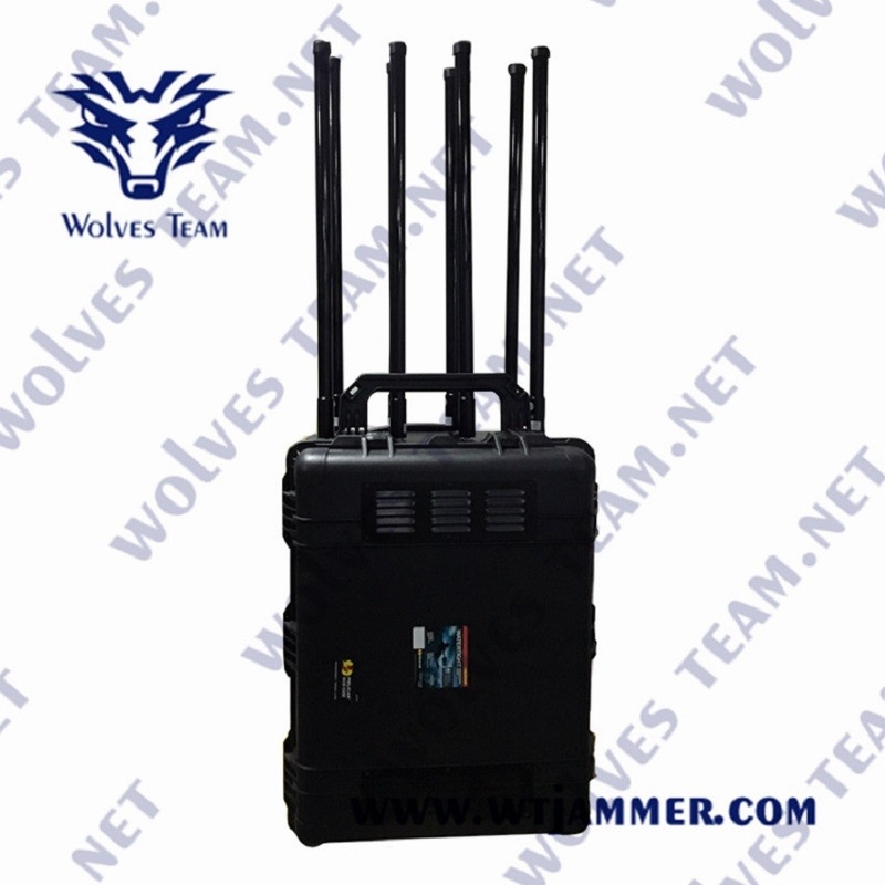 120W High Power Portable 8 Channels GSM 3G 4G 5G Mobile Signal Jammer
