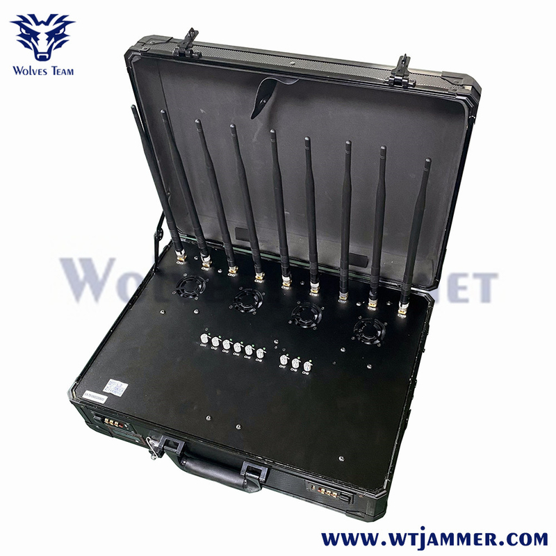 40W 8 Band Portable Handbag WIFI2.4G WIFI5.8G 2G 3G 4G Cell Pone Jammer -WT808TA5-8