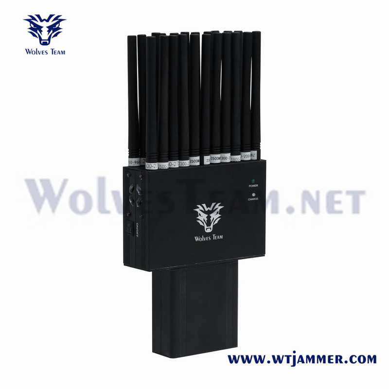 Wholesale 22 Bands 2G 3G 4G 5G Jammer Handheld GPS Lojack WiFi GPS RF 315/433/868MHz Jammer