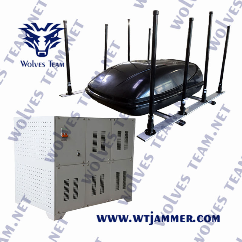 High Power GPS VHF UHF Mobile Phone Jammer For VIP Protection 300-1000 meters