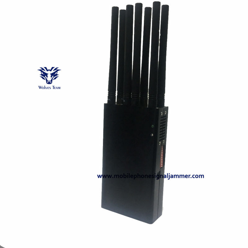 Portable  10  antenna Mobile phone Signal Jammer PCS  CDMA 3G 4G  5G WiFi GPS Signal Jammer