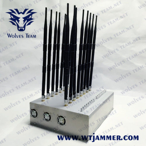 18 Antennas 18W Wifi 2.4g 5.2g 5.8g 30m Mobile Signal Blocker